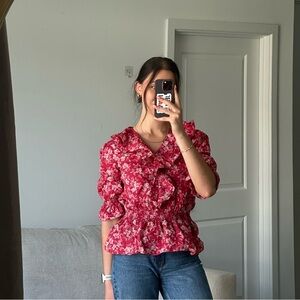 Ralph Lauren ruffle top size small